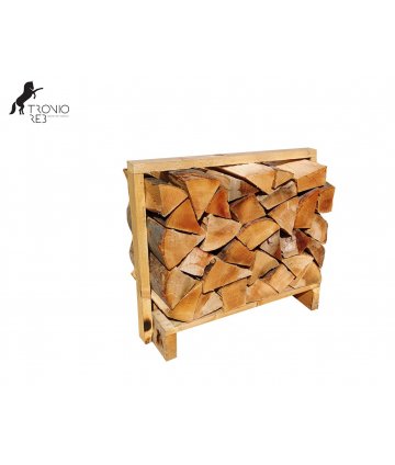 Buk - dekorativní krbové dřevo do NIKY - paleta 0,1m3 (67x33x50 cm), ilustrační foto.