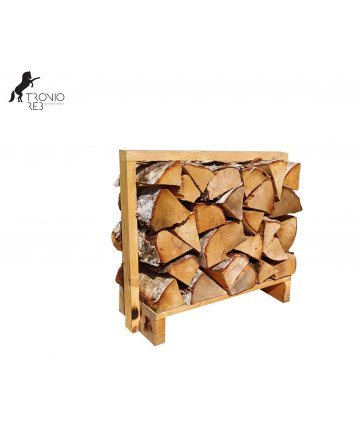 Bříza - dekorativní krbové dřevo do NIKY - paleta 0,1m3 (67x33x50 cm), ilustrační foto.