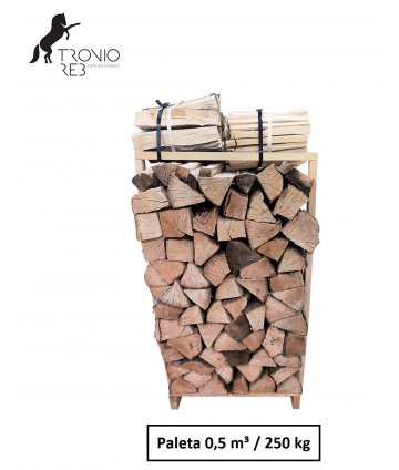 Suché krbové dřevo - Buk - 1,5 PRMR - Tronio Reb - 33cm - paleta economy/ 3 ks po 0,5 PRMR